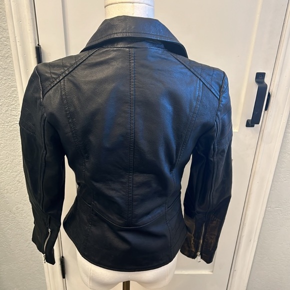 NWT Barneys Leather Jacket - Picture 1 of 6